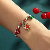 Christmas Charm Braided Rope Bracelet - Trendsi - Flyclothing LLC
