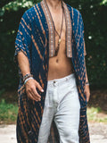 Men's Plus Size Printed Open Front Cover-Up - Trendsi - Flyclothing LLC