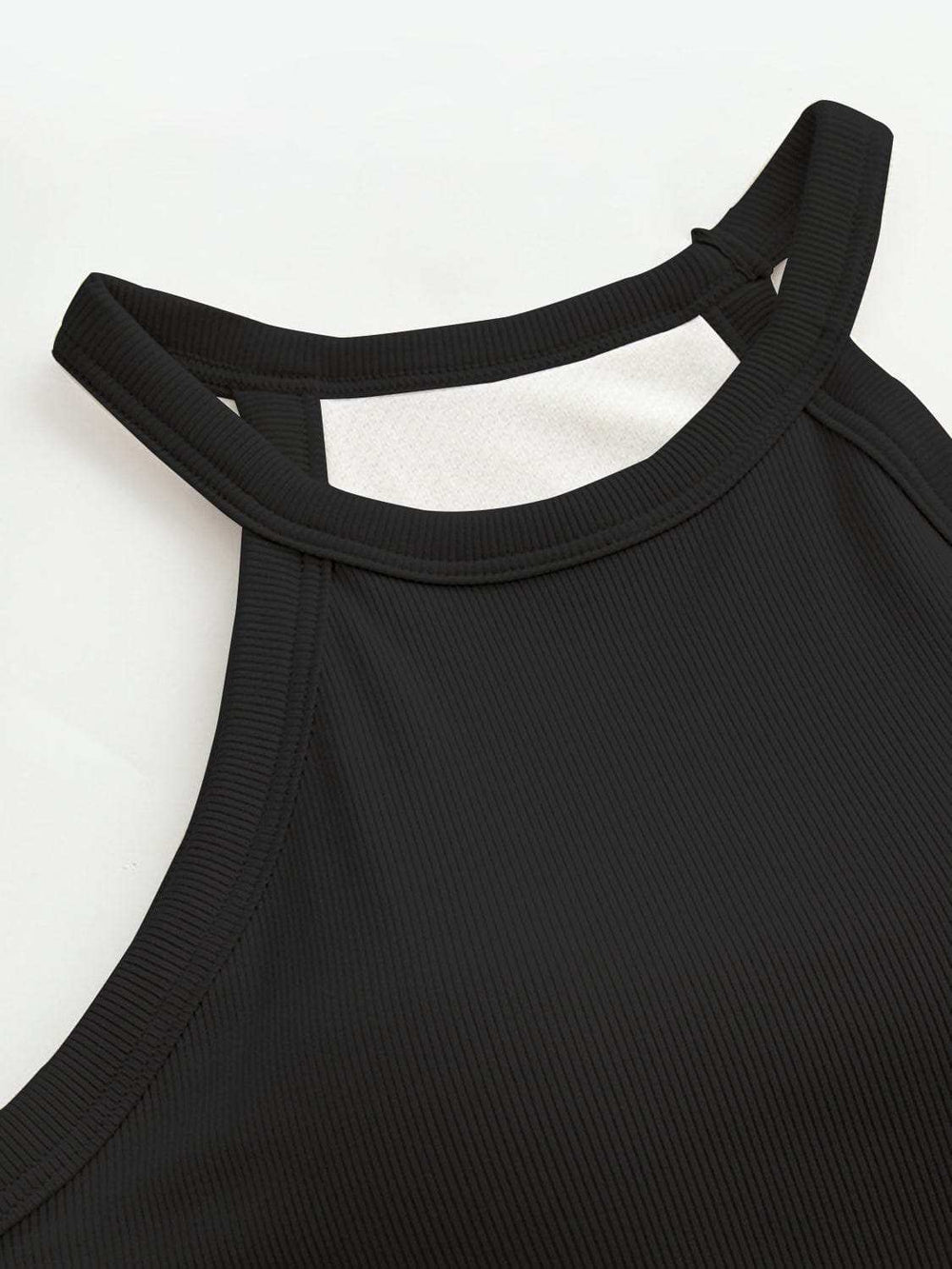 Grecian Neck Tank With Chest Pads - Trendsi - Flyclothing LLC