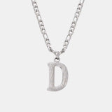 Titanium Steel Letter Pendant Necklace - Trendsi - Flyclothing LLC