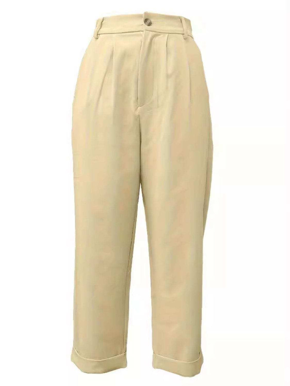 Full Size High Waist Pants - Trendsi - Flyclothing LLC