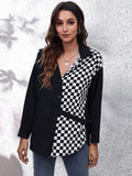 Printed Collared Neck Long Sleeve Shirt - Trendsi - Flyclothing LLC