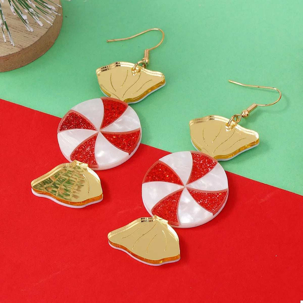Christmas Candy Drop Earrings - Trendsi - Flyclothing LLC