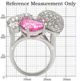 1W021 - Rhodium Brass Ring with AAA Grade CZ in Multi Color - Alamode - Flyclothing LLC