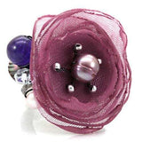 LOA600 - Antique Tone Brass Ring with Assorted in Multi Color - Alamode - Flyclothing LLC