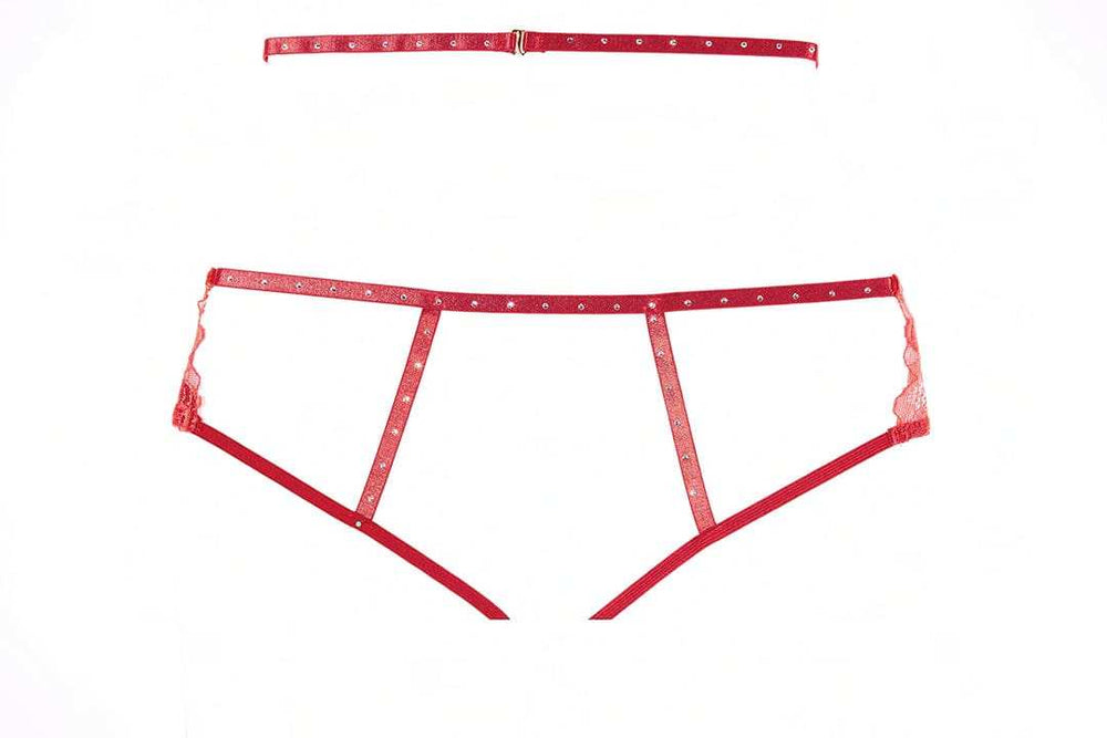 Allure Lingerie Charlotte Garter Panty - Allure Lingerie - Flyclothing LLC