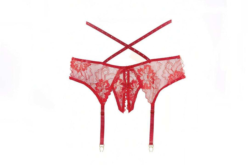 Allure Lingerie Charlotte Garter Panty - Allure Lingerie - Flyclothing LLC