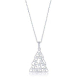 .2 ct CZ Rhodium Christmas Tree Pave Holiday Pendant - JGI - Flyclothing LLC
