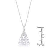 .2 ct CZ Rhodium Christmas Tree Pave Holiday Pendant - JGI - Flyclothing LLC