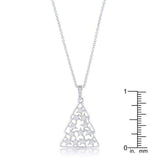 .2 ct CZ Rhodium Christmas Tree Pave Holiday Pendant - JGI - Flyclothing LLC
