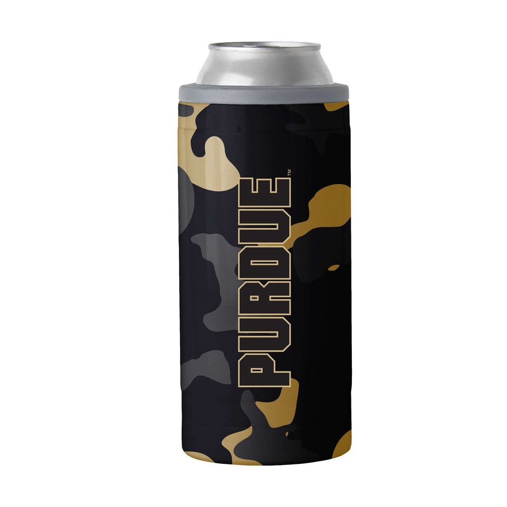 Purdue Camo Swagger 12oz Slim Can Coolie - Logo Brands - Flyclothing LLC