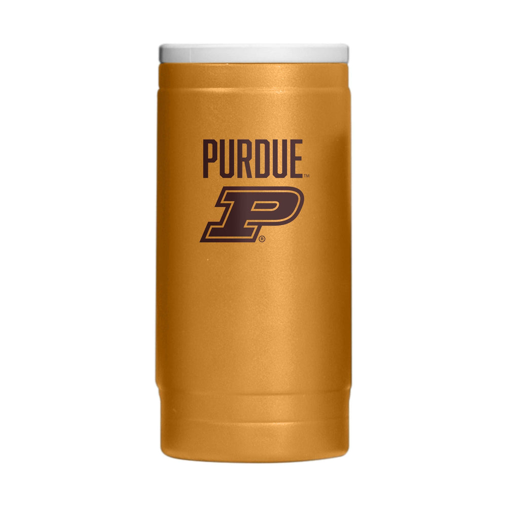 Purdue 12oz Huddle Powdercoat SlimCan Coolie - Logo Brands - Flyclothing LLC