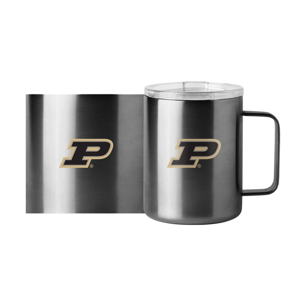 Purdue 15oz Stainless Steel Mug - Logo Brands - Flyclothing LLC