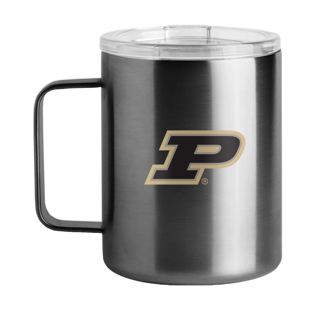 Purdue 15oz Stainless Steel Mug - Logo Brands - Flyclothing LLC