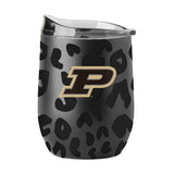 Purdue Leopard 16oz Black Powdercoat Curved Beverage - Logo Brands - Flyclothing LLC