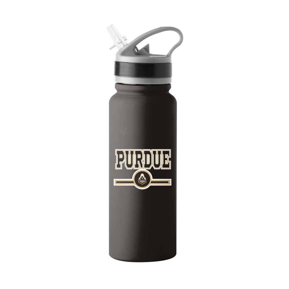 Purdue 25oz Campus Color Letterman Stainless Single Wall Flip Top Bottle - Logo Brands - Flyclothing LLC