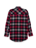 Men's Ely Cattleman Long Sleeve Flannel Plaid Western Snap Shirt- Black - Ely Cattleman - Flyclothing LLC