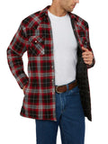 Men's Ely Cattleman Long Sleeve Quilted Flannel- Black - Ely Cattleman - Flyclothing LLC
