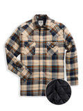 Men's Ely Cattleman Long Sleeve Quilted Flannel- Natural - Ely Cattleman - Flyclothing LLC