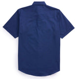 Men's Ely Cattleman Short Sleeve Solid Navy Western Shirt - Ely Cattleman - Flyclothing LLC