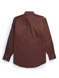 Men's Ely Cattleman Long Sleeve Solid Chocolate Western Shirt - Ely Cattleman - Flyclothing LLC
