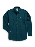 Men's Ely Cattleman Long Sleeve Solid Pine Western Shirt - Ely Cattleman - Flyclothing LLC