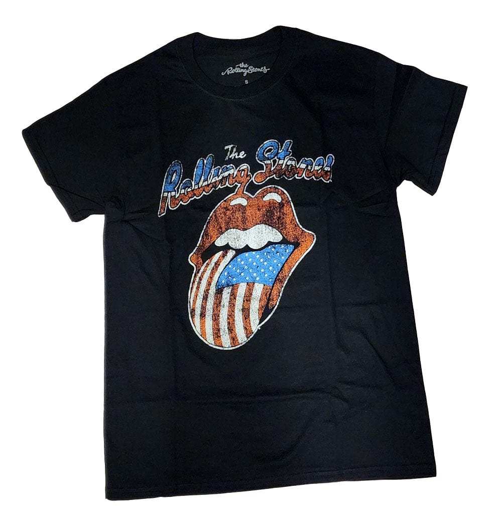 Rolling Stones Tour of '78 Americas Black T-Shirt - Rolling Stones - Flyclothing LLC