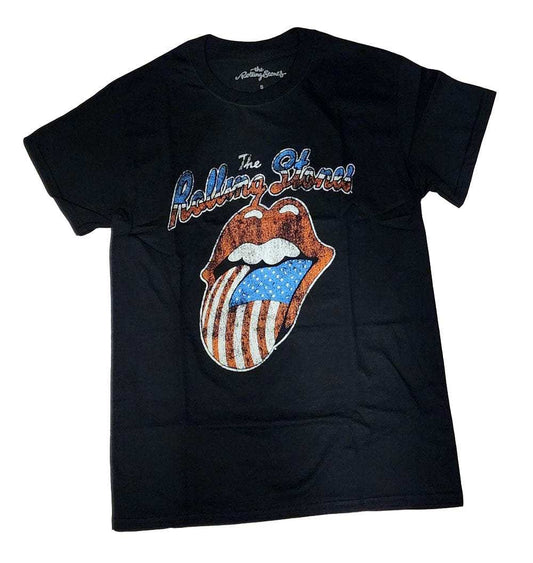 Rolling Stones Tour of '78 Americas Black T-Shirt - Rolling Stones - Flyclothing LLC