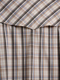 Men's Ely Cattleman Pro Long Sleeve Stretch Vented Western Shirt- Tan Plaid - Ely Cattleman - Flyclothing LLC