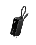 Anker Power Bank (30W, 5k, Fusion, Built-In USB-C Cable)