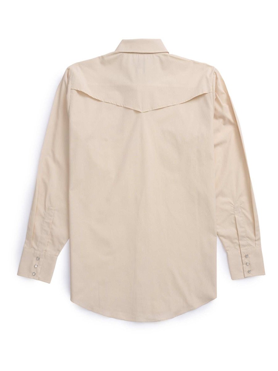 Men's Ely Cattleman Pro Long Sleeve Solid Vented Western Shirt - Ely Cattleman - Flyclothing LLC