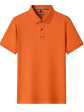 Men's Plus Size Button Detail Short Sleeve Polo - Trendsi - Flyclothing LLC
