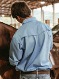 Men's Ely Cattleman Pro Long Sleeve Solid Vented Western Shirt - Ely Cattleman - Flyclothing LLC