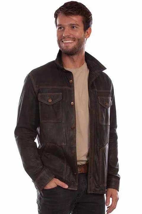 Scully Leather Leatherwear Mens Button Up - Scully Leather - Flyclothing LLC