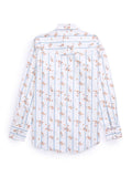 Men's Ely Cattleman Long Sleeve Wallpaper Floral Print Western Snap Shirt - White - Ely Cattleman - Flyclothing LLC