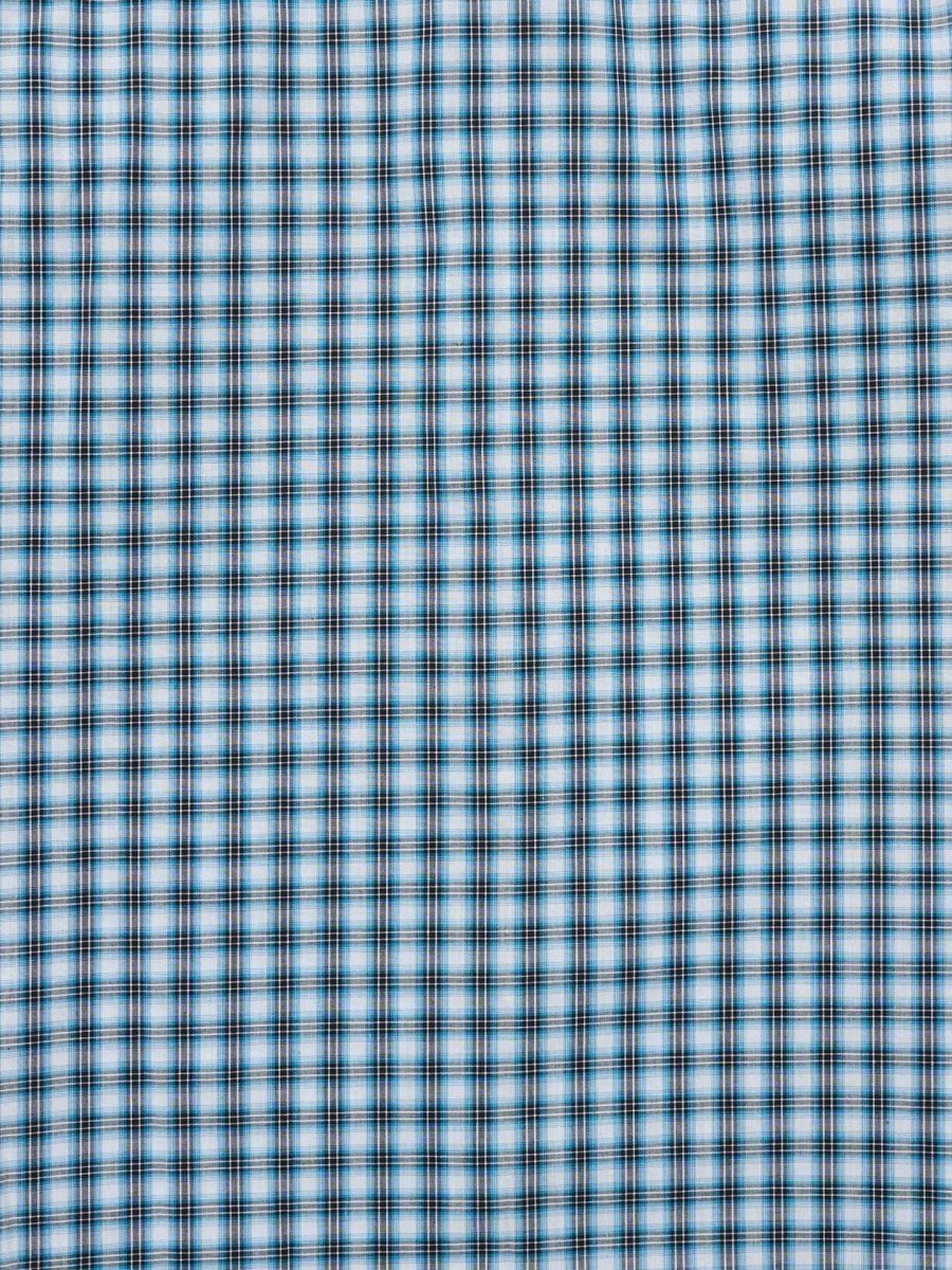 Men's Ely Cattleman Long Sleeve Classic Check Western Snap Shirt- Turquoise & Red - Ely Cattleman - Flyclothing LLC