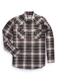 Men's Ely Cattleman Long Sleeve Textured Green Plaid Western Snap Shirt - Ely Cattleman - Flyclothing LLC