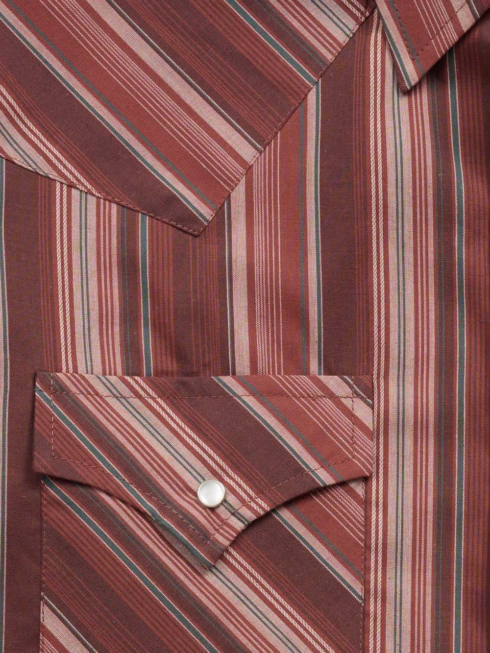 Men's Ely Cattleman Long Sleeve Textured Stripe Western Snap Shirt- Burgundy - Ely Cattleman - Flyclothing LLC