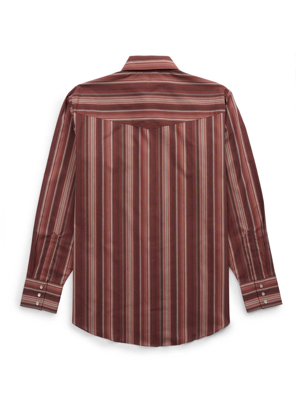 Men's Ely Cattleman Long Sleeve Textured Stripe Western Snap Shirt- Burgundy - Ely Cattleman - Flyclothing LLC