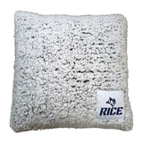 Rice Campus Colors Frosty Throw Pillow - Logo Brands - Flyclothing LLC