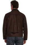 leatherwear mens brown 100% leather men's jacket - Scully Leather - Flyclothing LLC