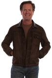 leatherwear mens brown 100% leather men's jacket - Scully Leather - Flyclothing LLC
