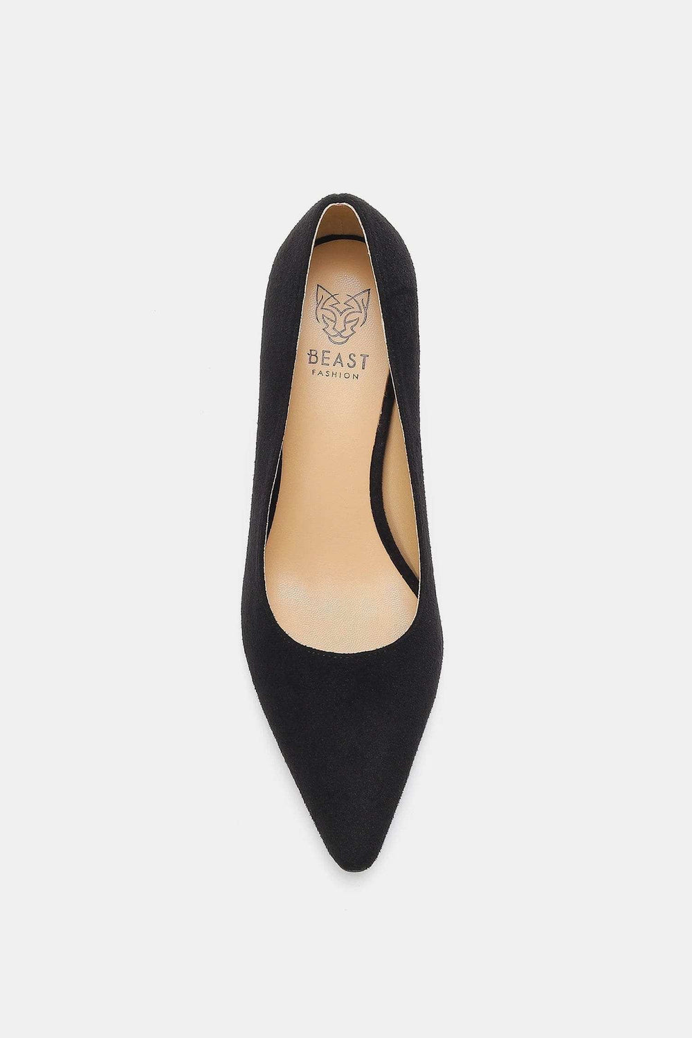 Beast Fashion Faux Suede Point Toe Pumps - Trendsi - Flyclothing LLC