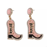 Bride Boot Dangle Earrings - Trendsi - Flyclothing LLC