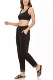 Zenana Corduroy Drawstring Cuffed Pants - Trendsi - Flyclothing LLC