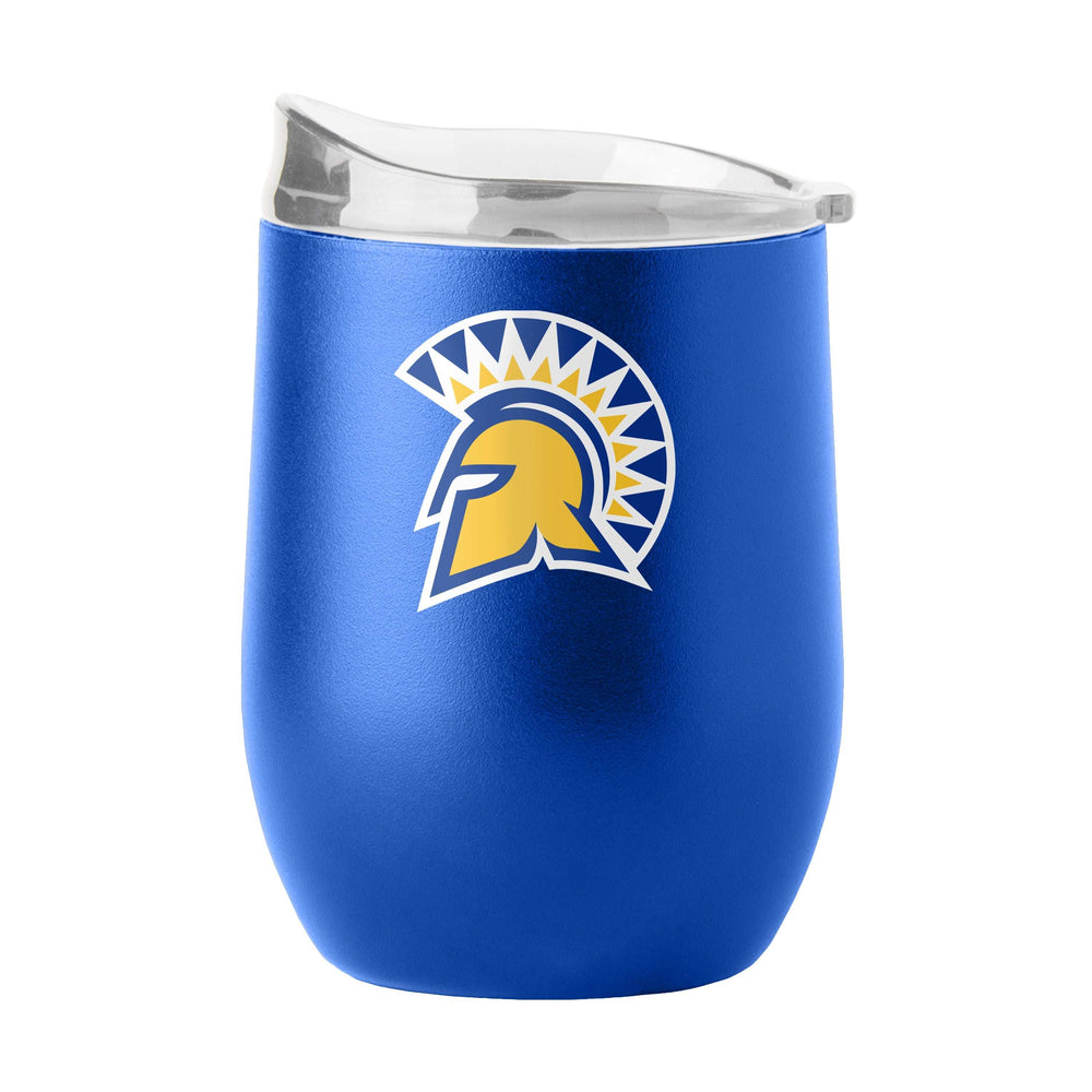 San Jose State 16oz Flipside Powder Coat Curved Bev - Logo Brands - Flyclothing LLC