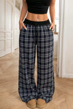 Plaid Wide Leg Pants - Trendsi - Flyclothing LLC