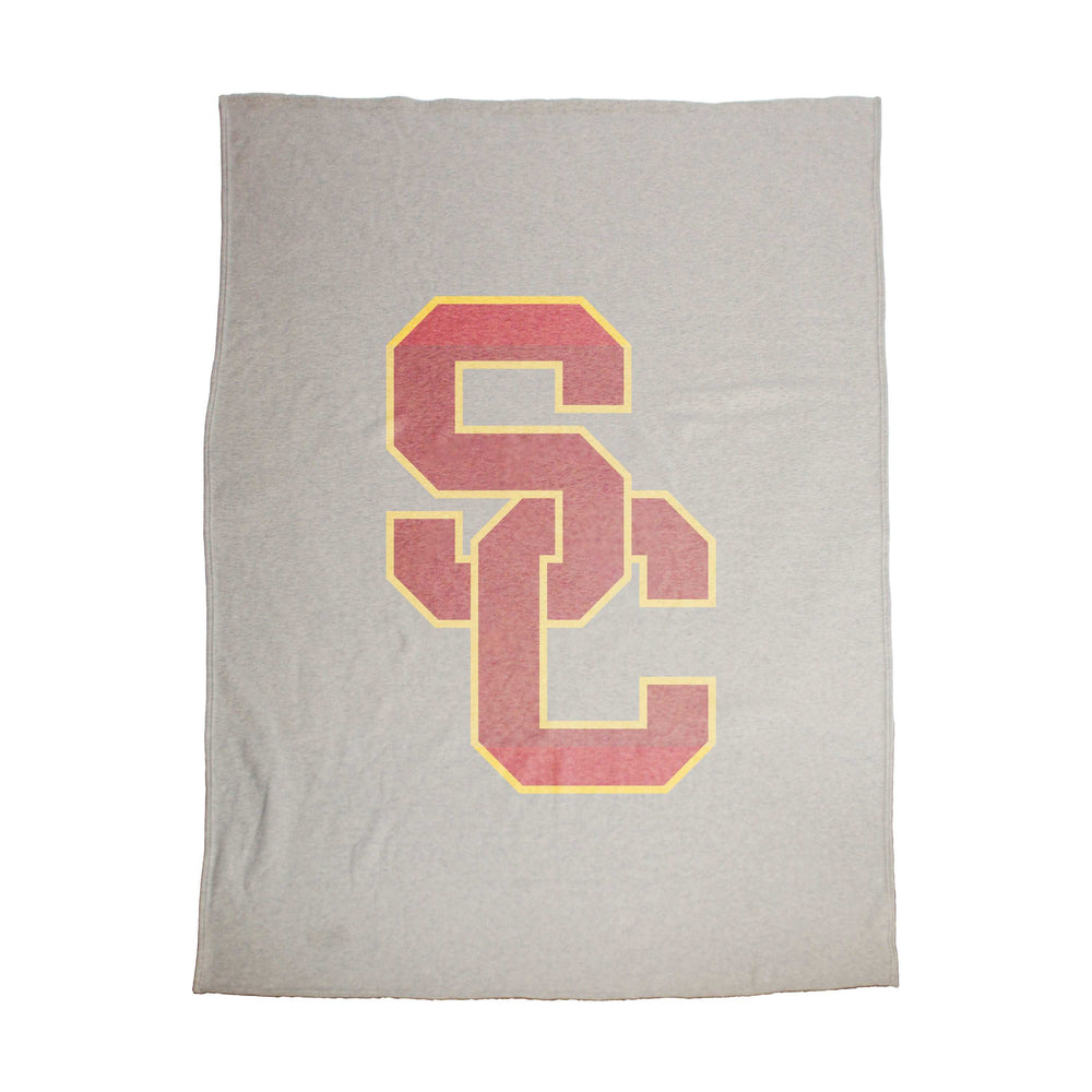 USC Oversized Logo Sublimated Sweatshirt Blanket - Logo Brands - Flyclothing LLC