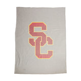 USC Oversized Logo Sublimated Sweatshirt Blanket - Logo Brands - Flyclothing LLC