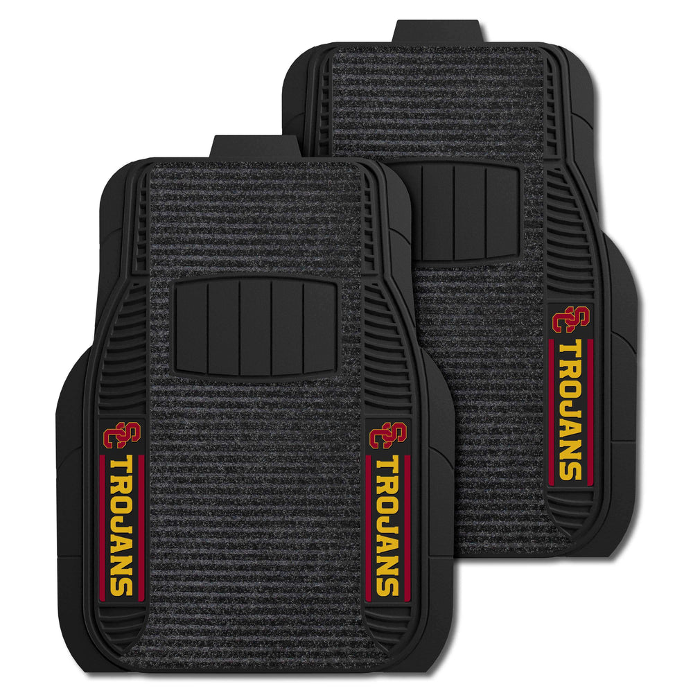 University of Southern Califor 2-pc Deluxe Car Mat Set - Logo Brands - Flyclothing LLC